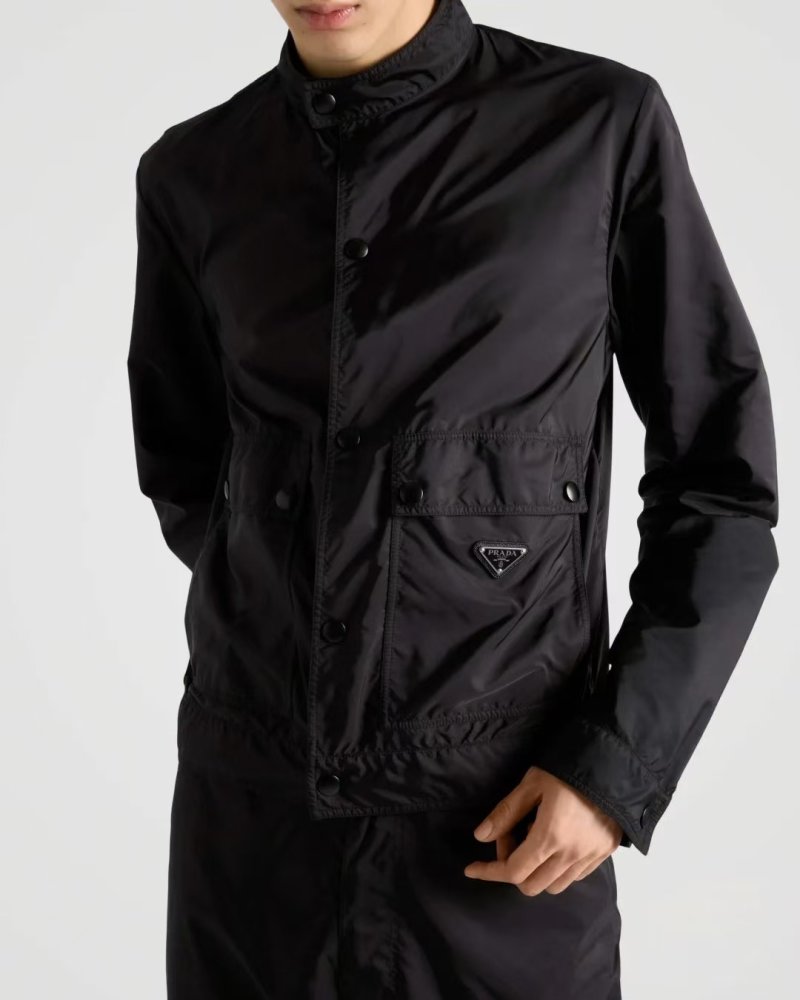 Prada Black Nylon Zip Jacket