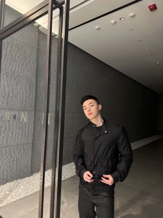 Prada Black Nylon Zip Jacket view 3