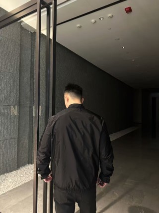 Prada Black Nylon Zip Jacket view 4