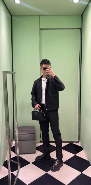 Prada Black Nylon Zip Jacket view 9