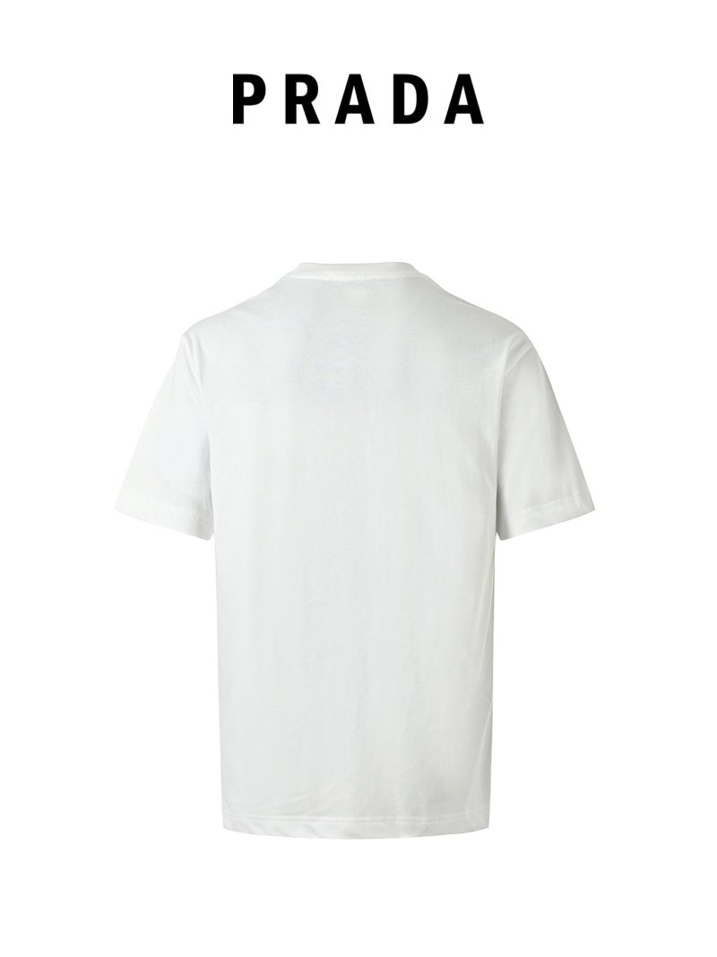 White Short Sleeve T-Shirt with Chest Pocket Detail view