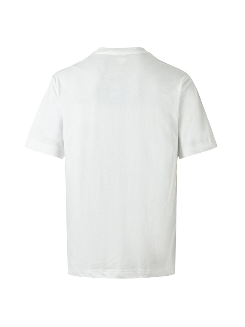 White Short Sleeve T-Shirt with Chest Pocket Detail view