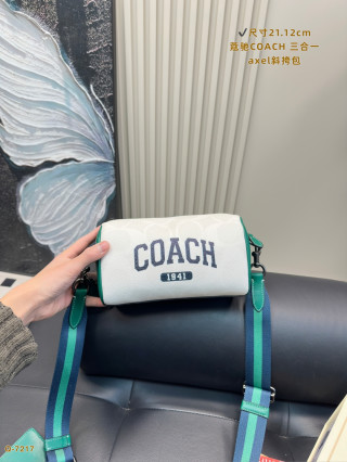 Coach Axel Crossbody Bag Glacier White & Teal view 4