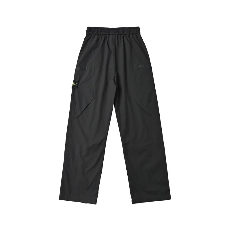 Stone Island Black Cargo Pants with Compass Badge view