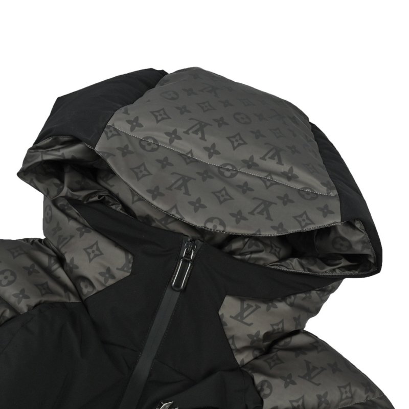 Premium Puffer Down Jacket Brown view