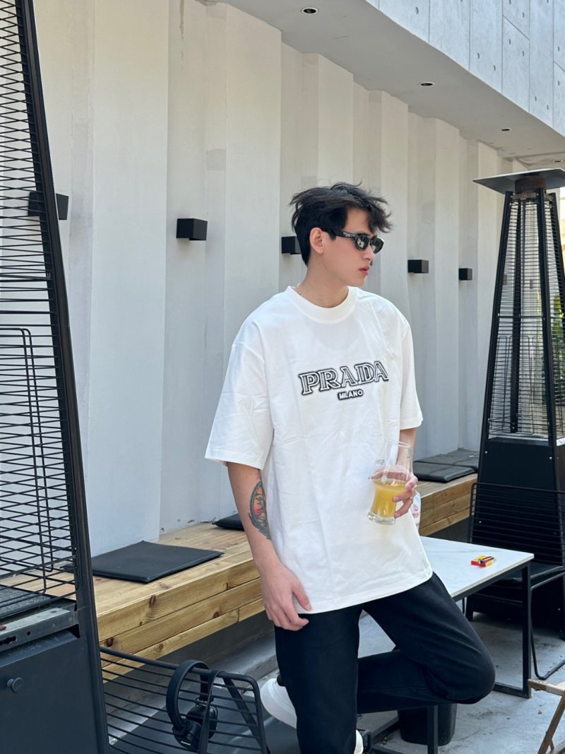 Prada Milano White Oversized T-Shirt view