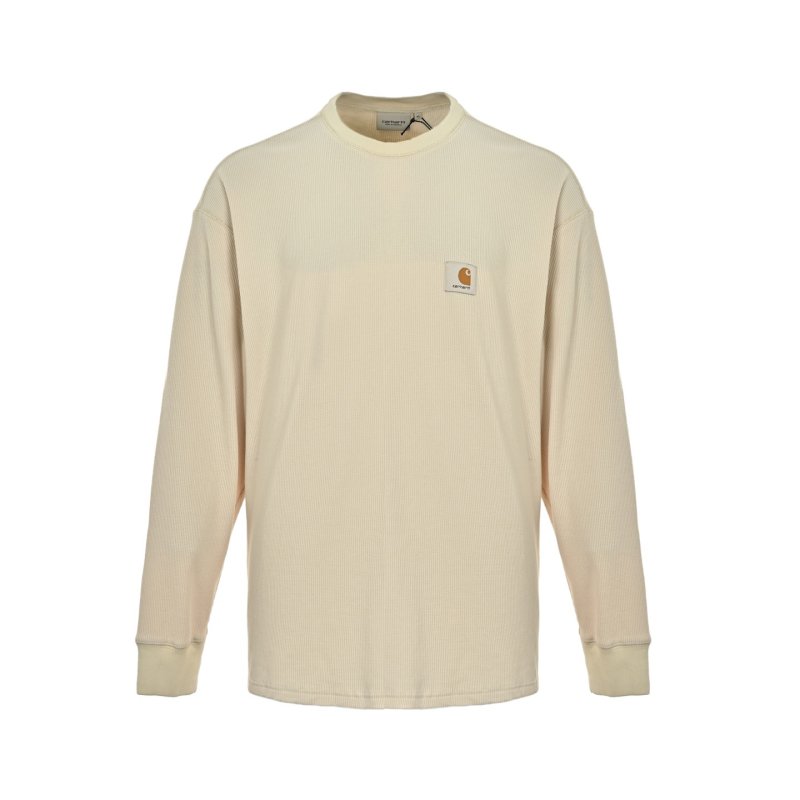 Carhartt Waffle Knit Long Sleeve Cream view