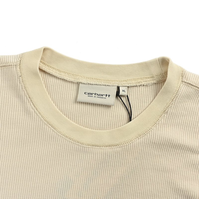 Carhartt Waffle Knit Long Sleeve Cream view