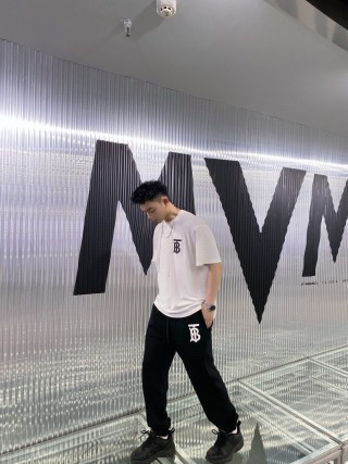 Burberry Black Logo Jogger Pants view 7