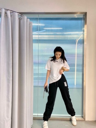 Burberry Black Logo Jogger Pants view 9