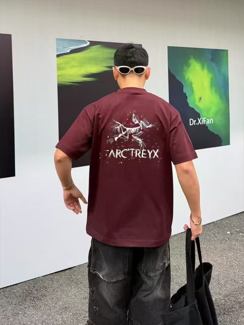 Arc'teryx Skeleton Bird Logo T-Shirt - Angola Red view
