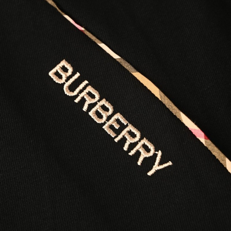 Burberry Side-Stripe Cotton T-Shirt - Black view
