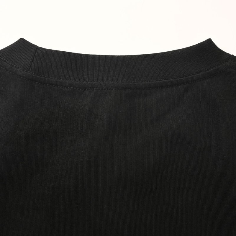 Burberry Side-Stripe Cotton T-Shirt - Black view