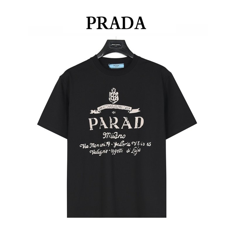 Prada Milano Black Graphic T-Shirt view