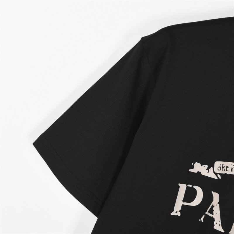 Prada Milano Black Graphic T-Shirt view