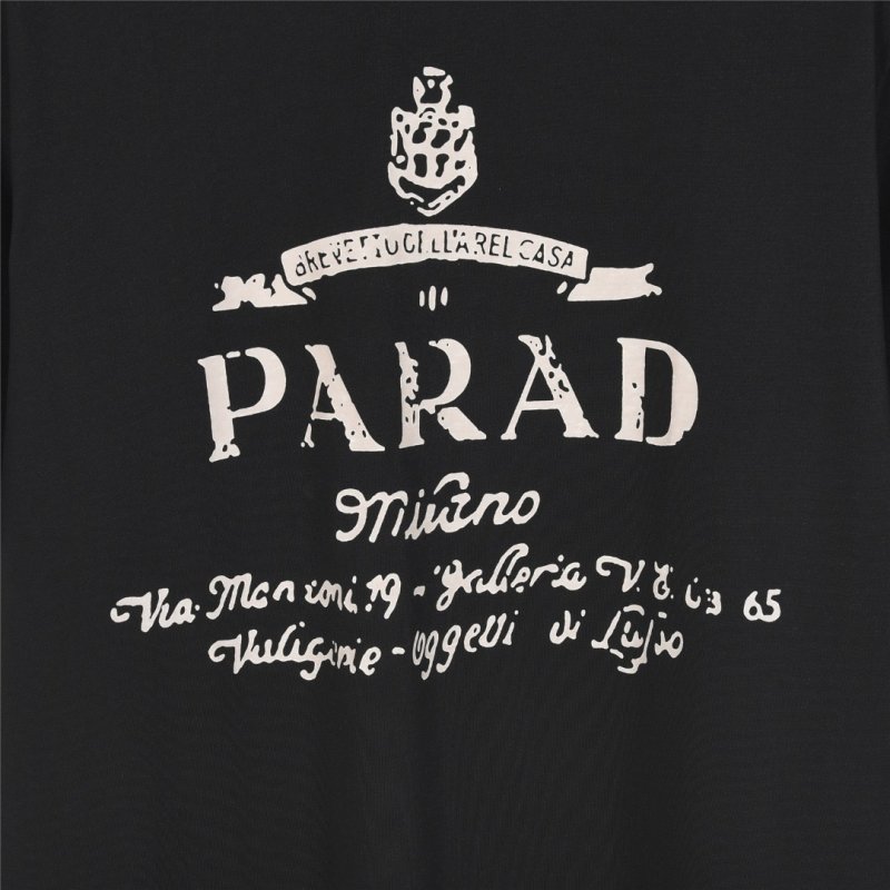 Prada Milano Black Graphic T-Shirt view