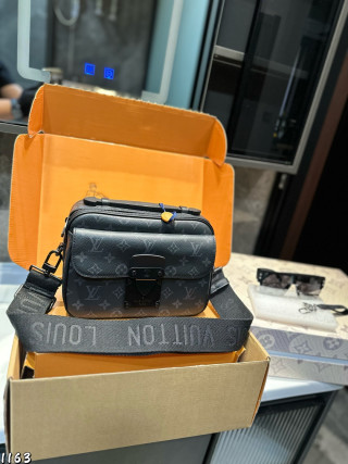 Louis Vuitton S-Lock Monogram Shoulder Bag Black