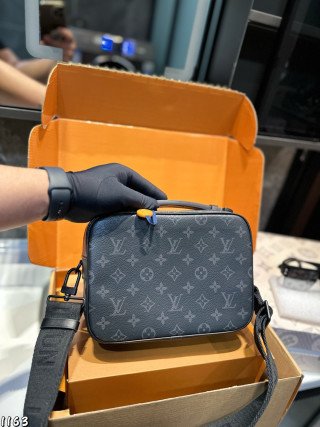 Louis Vuitton S-Lock Monogram Shoulder Bag Black view 5