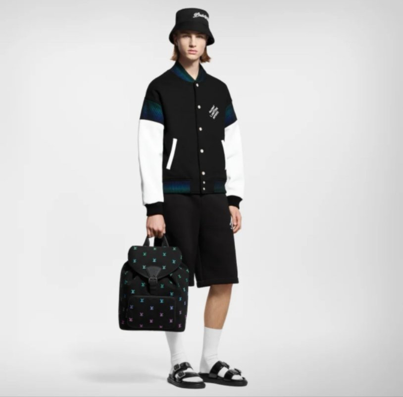 Essentials Black Logo Shorts view