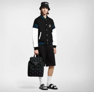Essentials Black Logo Shorts view 3
