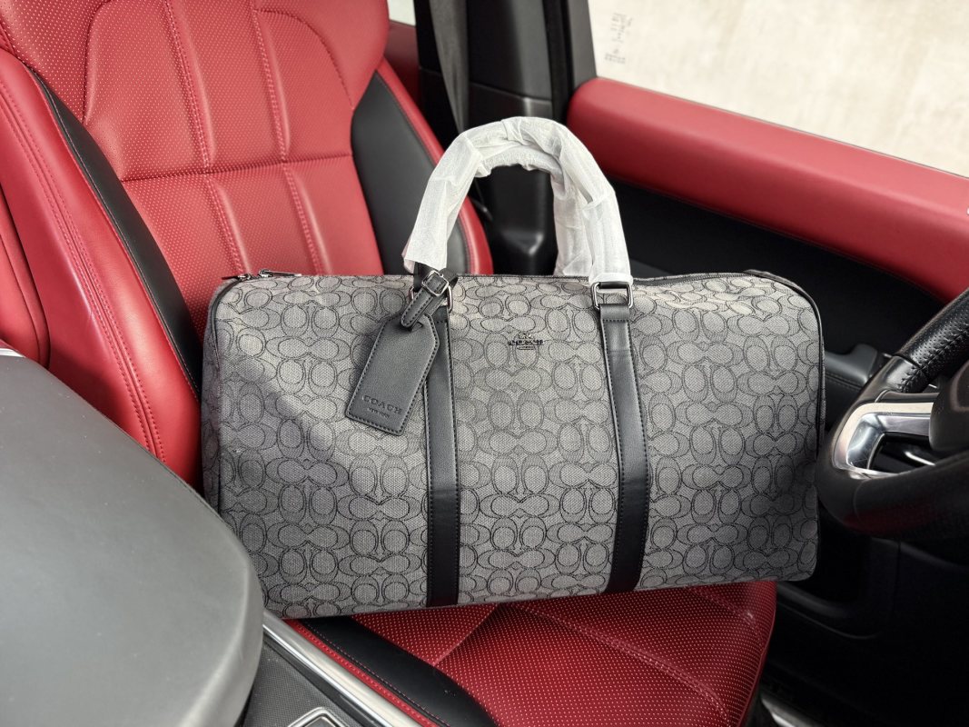 Coach Monogram Travel Duffel Bag 50cm Grey
