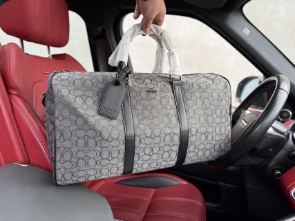 Coach Monogram Travel Duffel Bag 50cm Grey view 4