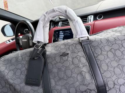 Coach Monogram Travel Duffel Bag 50cm Grey view 5