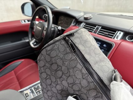 Coach Monogram Travel Duffel Bag 50cm Grey view 6