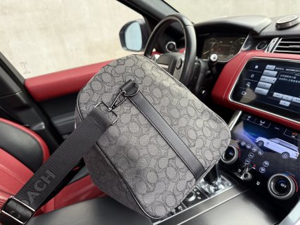 Coach Monogram Travel Duffel Bag 50cm Grey view 7