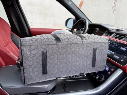 Coach Monogram Travel Duffel Bag 50cm Grey view 8