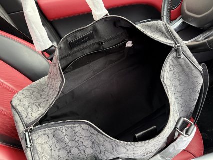 Coach Monogram Travel Duffel Bag 50cm Grey view 9