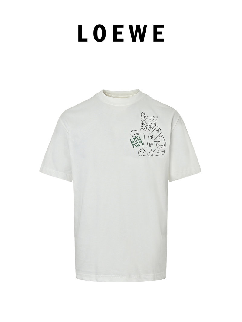 Cream Graphic Dog Print Short Sleeve T-Shirt view