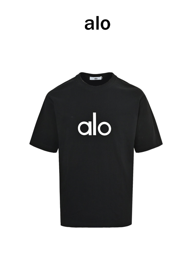 Alo Black Logo T-Shirt view