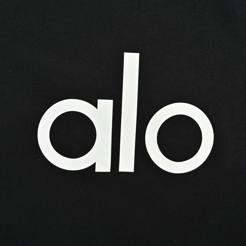 Alo Black Logo T-Shirt view