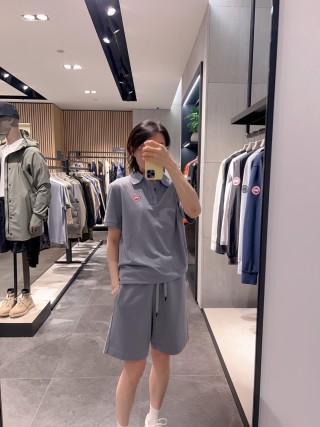 Canada Goose Lavender Polo Shirt view 11