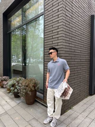 Canada Goose Lavender Polo Shirt view 2