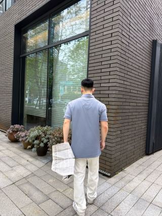 Canada Goose Lavender Polo Shirt view 3