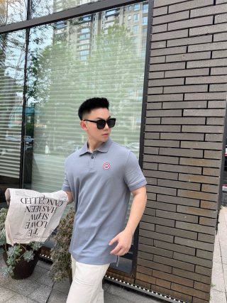 Canada Goose Lavender Polo Shirt view 4
