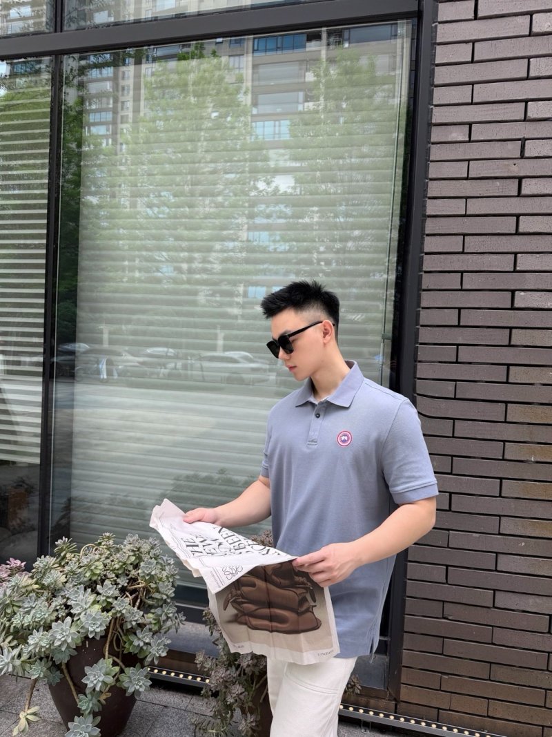 Canada Goose Lavender Polo Shirt view