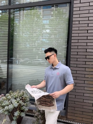 Canada Goose Lavender Polo Shirt view 5