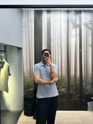 Canada Goose Lavender Polo Shirt view 6