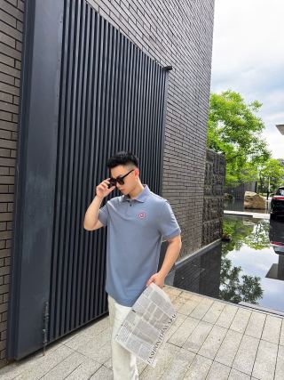 Canada Goose Lavender Polo Shirt view 7