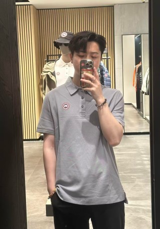 Canada Goose Lavender Polo Shirt view 10