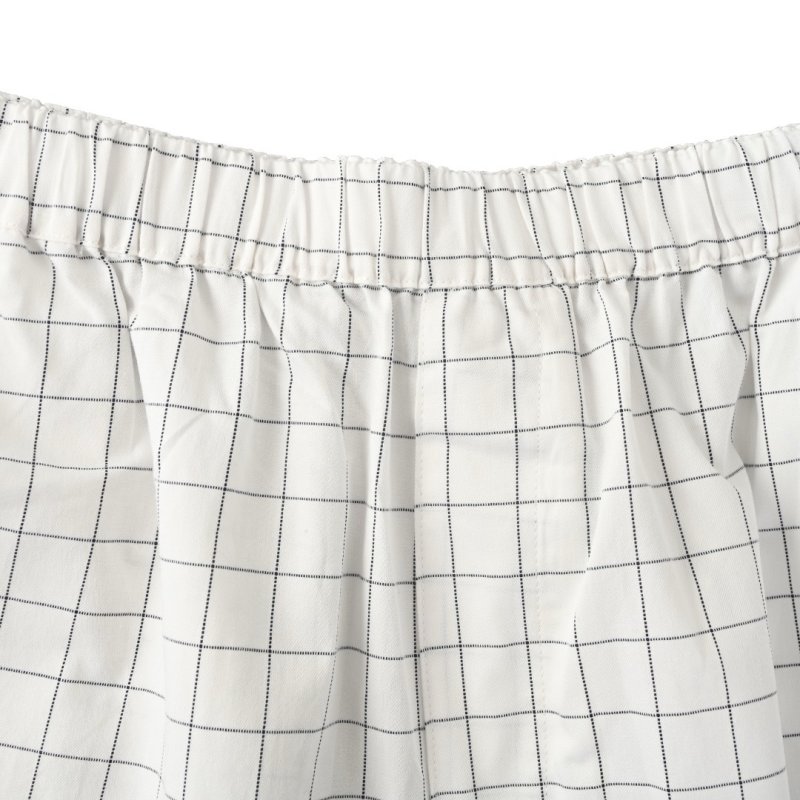 Acne Studios White Grid Check Shorts view
