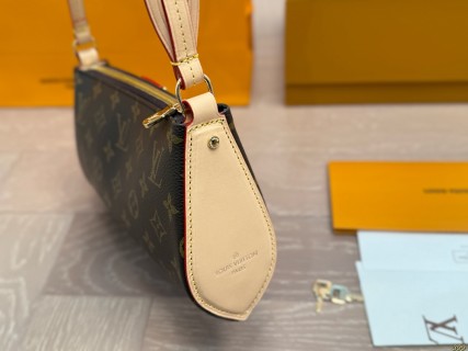 Louis Vuitton Monogram Locknut Underarm Bag - Brown view 2