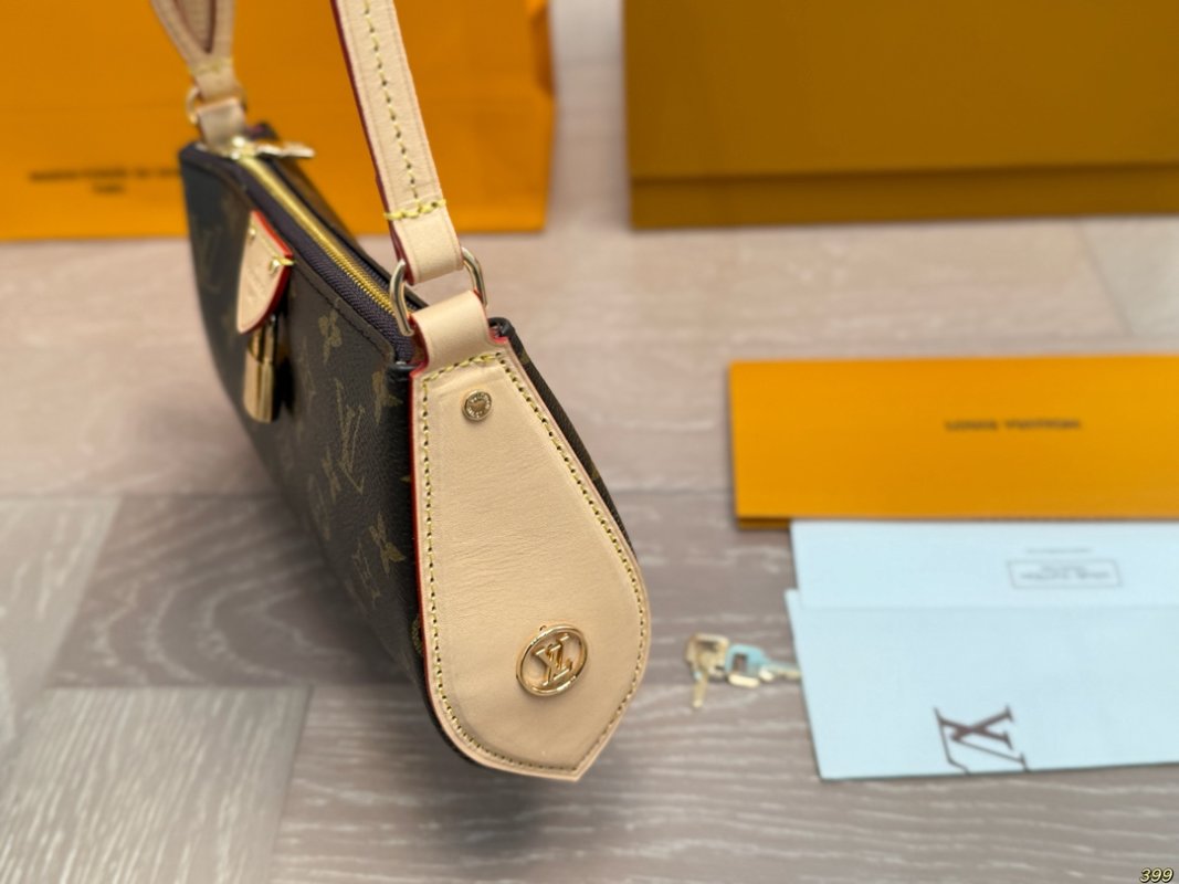 Louis Vuitton Monogram Locknut Underarm Bag - Brown view