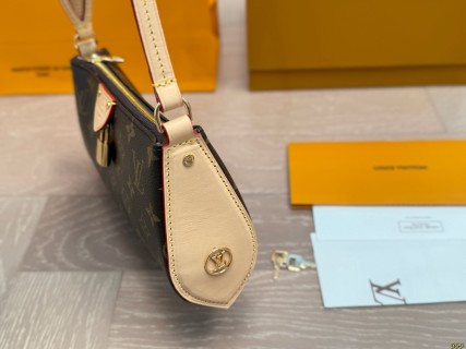 Louis Vuitton Monogram Locknut Underarm Bag - Brown view 4