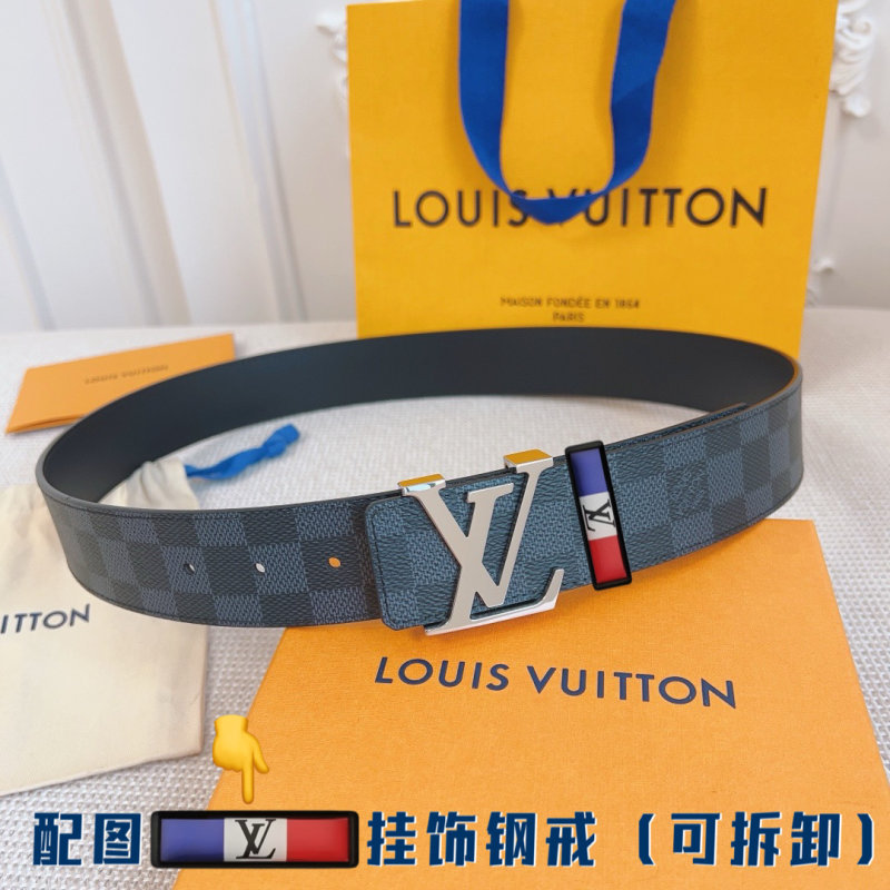 Louis Vuitton Damier Graphite LV Buckle Belt - Black