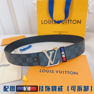 Louis Vuitton Damier Graphite LV Buckle Belt - Black