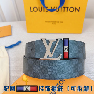 Louis Vuitton Damier Graphite LV Buckle Belt - Black view 2